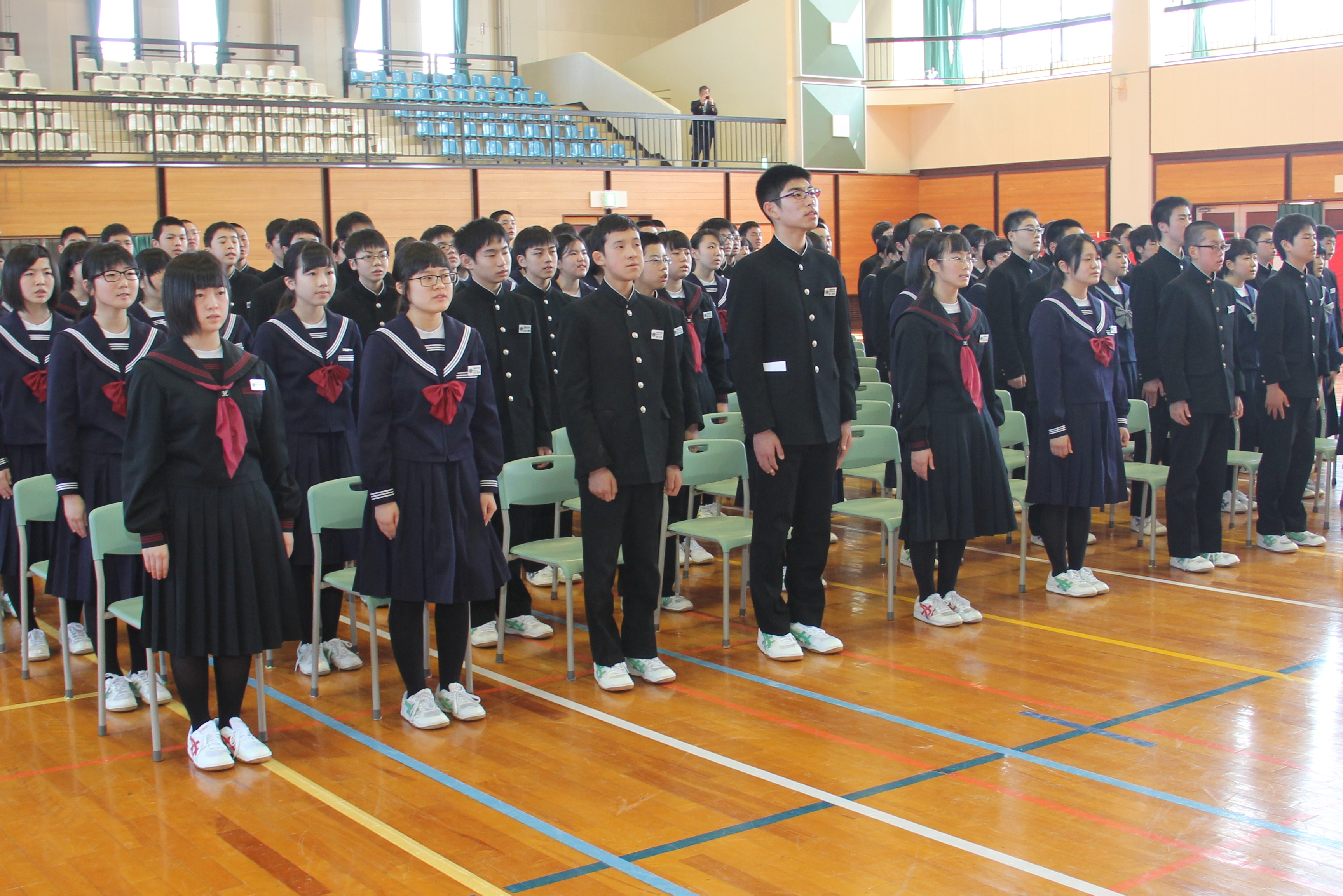 天間林中学校 開校
