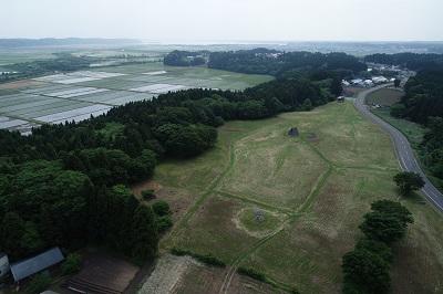 上空から見た二ツ森貝塚.JPG